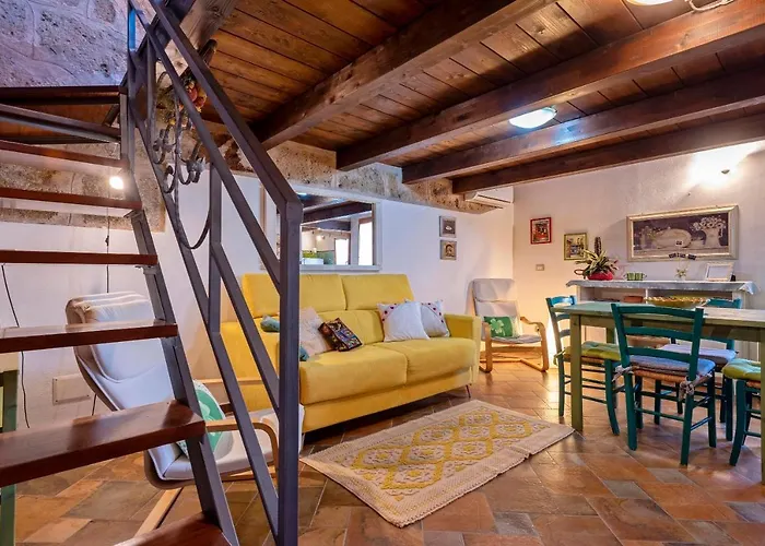 Topaz Attic In Old Town By Sea
